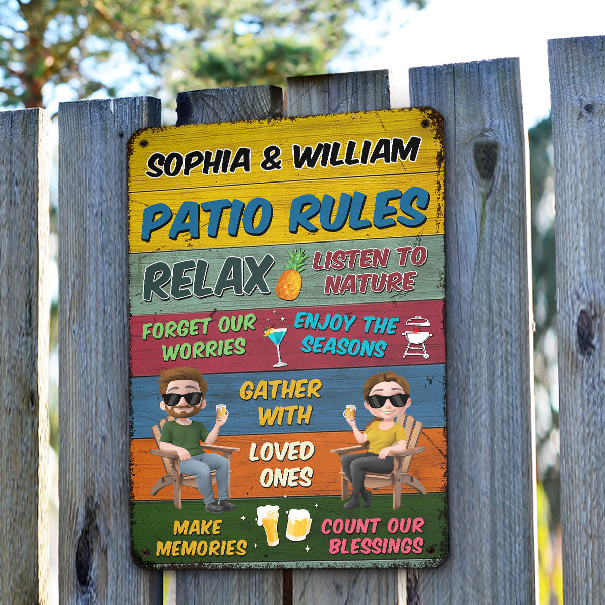 Summer Time - Personalized Custom Metal Sign