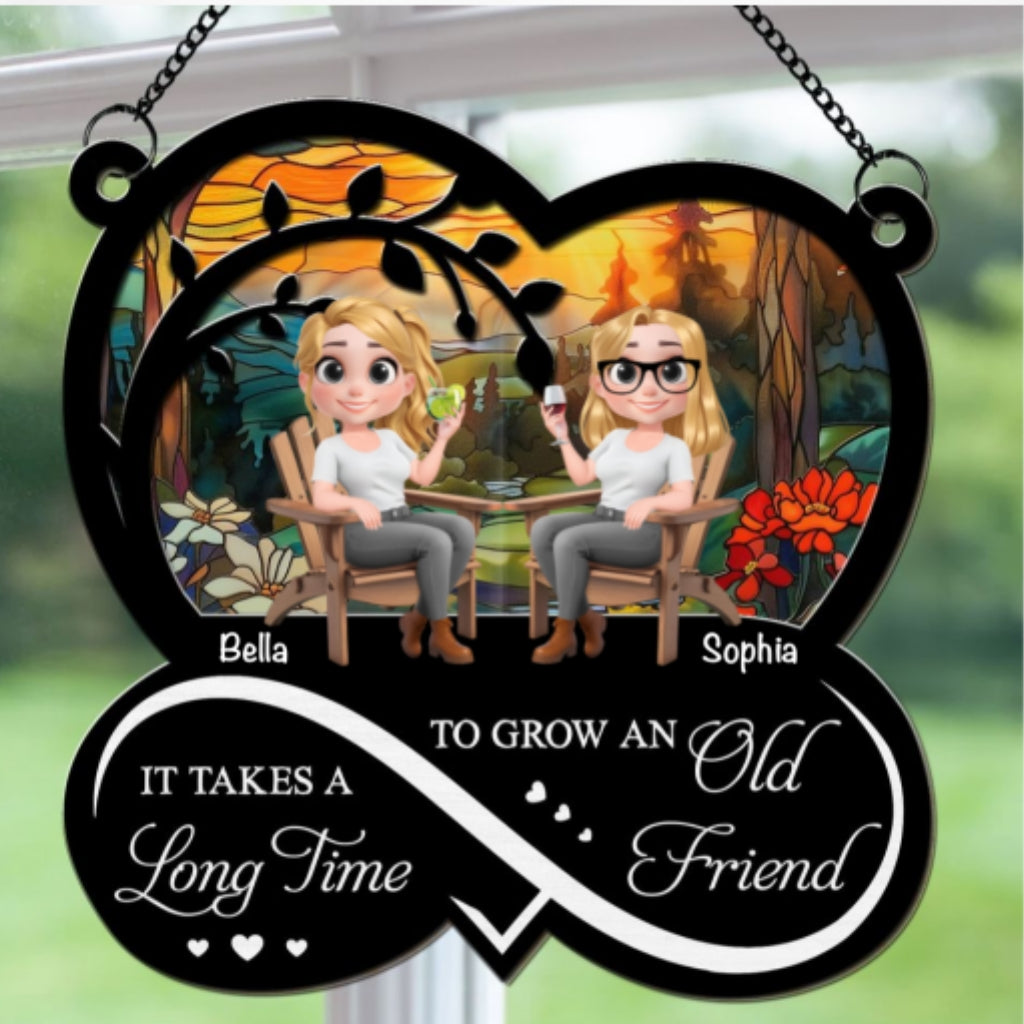 Grow An Old Friend  - Personalized Custom Suncatcher