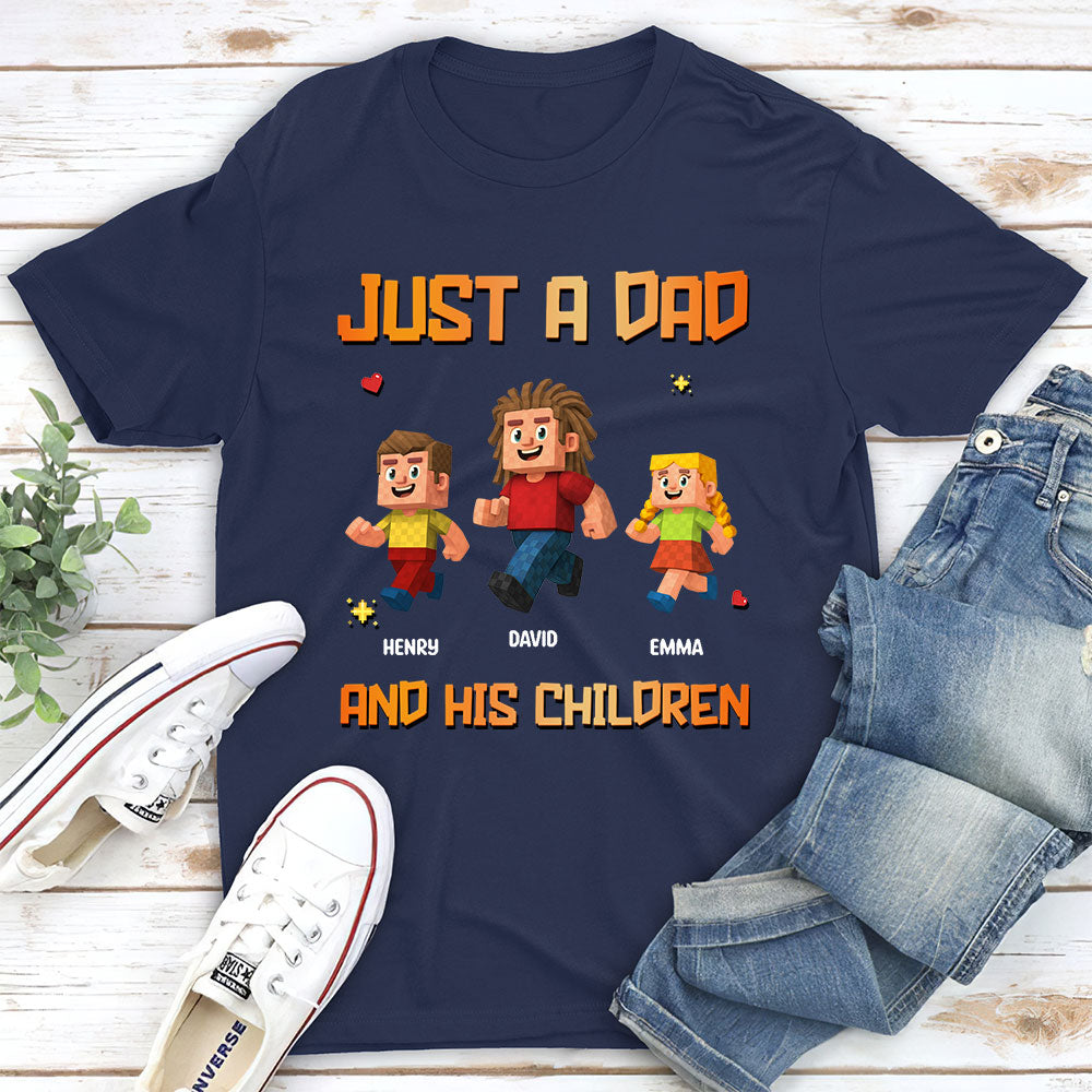 Just A Dad - Personalized Custom Shirt