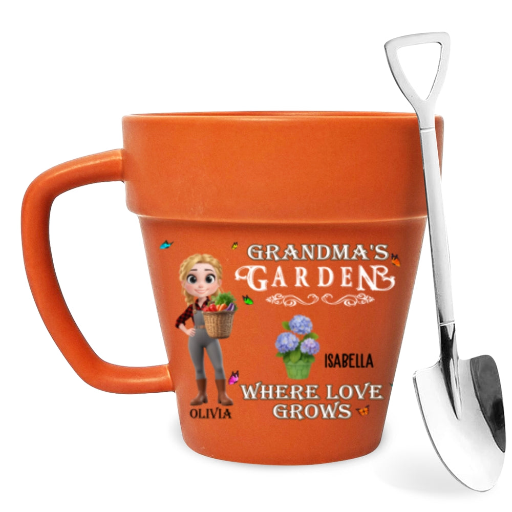 Where Love Grows - Personalized Custom Plant Pot Mug