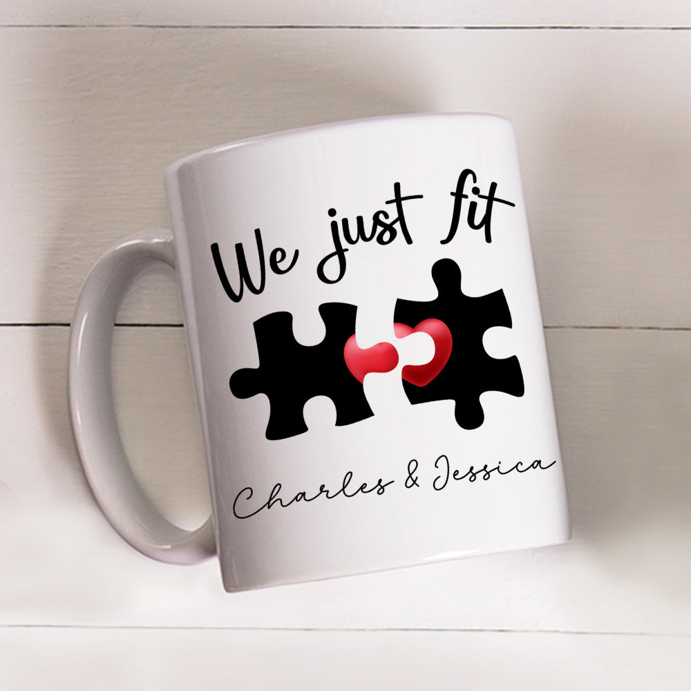 We Just Fit - Personalized Custom Coffee Mug