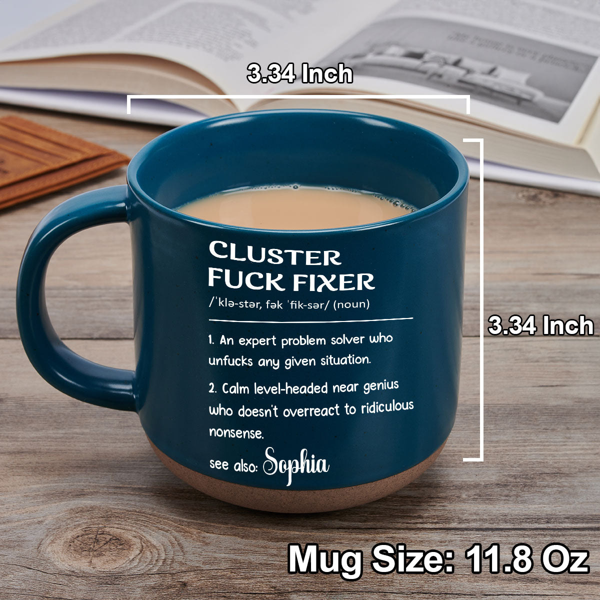 Cluster Fixer Problem Solver - Personalized Custom Pottery Mug