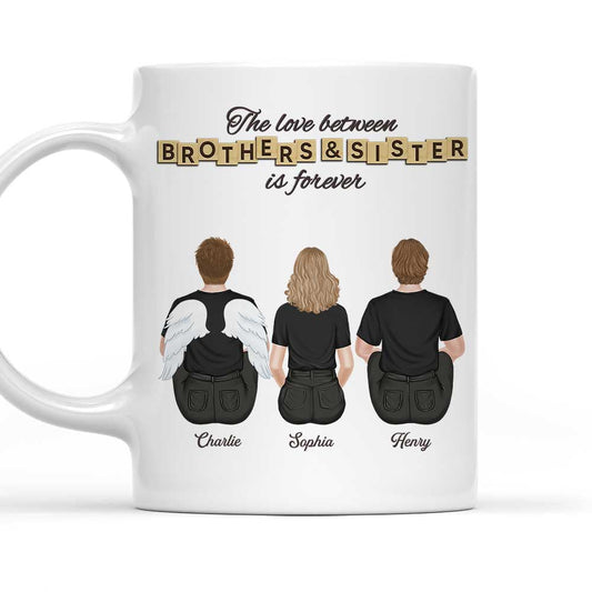 The Love Between Brothers And Sister - Personalized Custom Coffee Mug