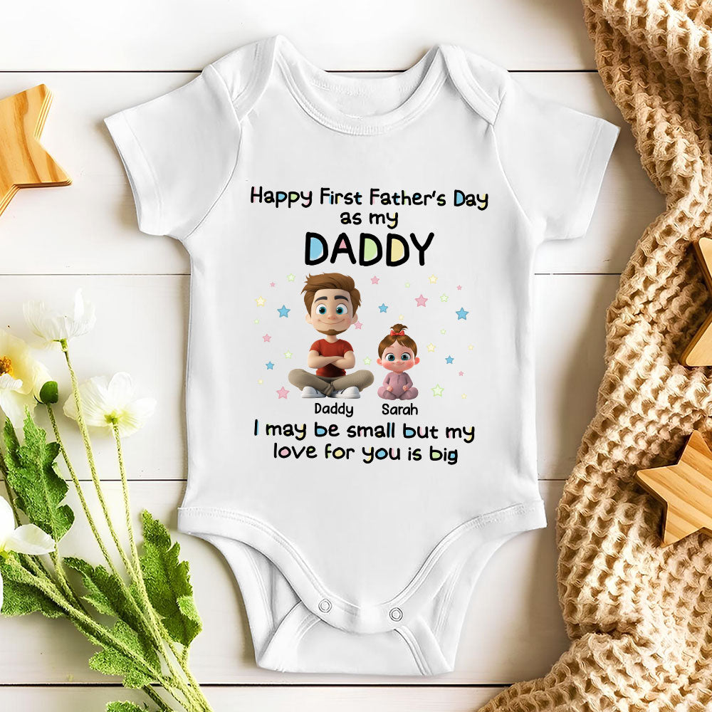 Our First Father Day - Personalized Custom Baby Onesie