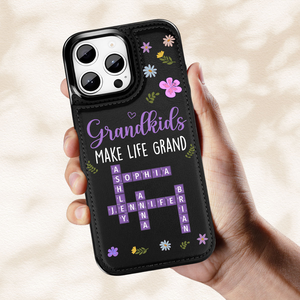 Make Life More Grand - Personalized Custom Leather Phone Case