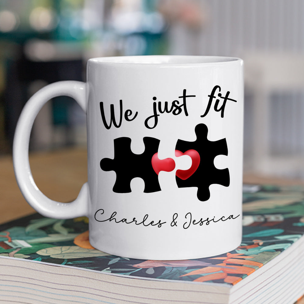 We Just Fit - Personalized Custom Coffee Mug
