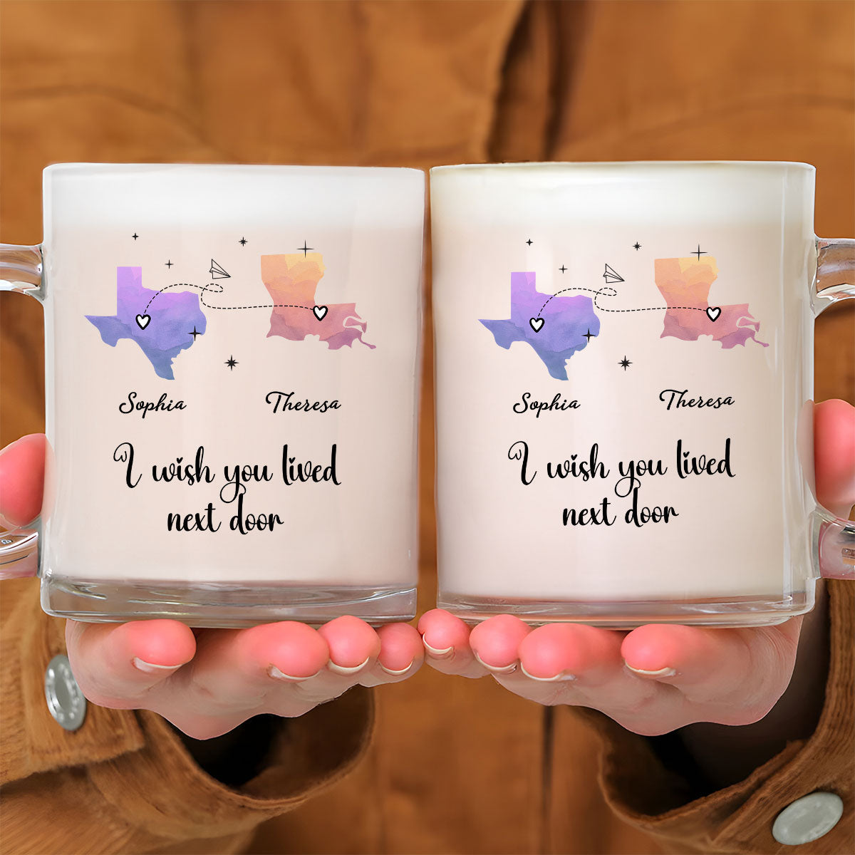 Good Friends And Good Drinks Make Life Better - Personalized Custom Glass Mug