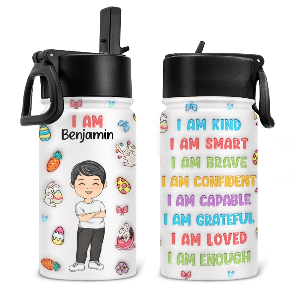 I Am Loved - Personalized Custom Kids Water Bottle