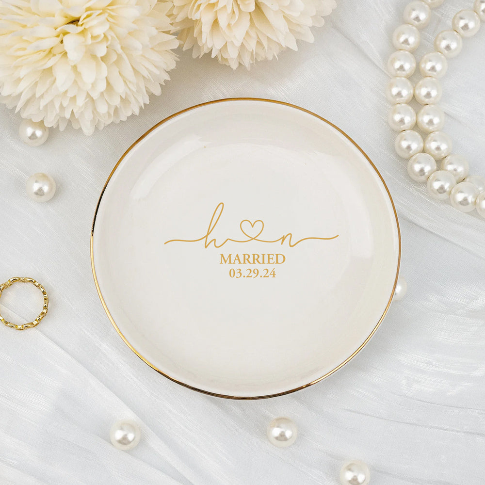 Still feels like we just got married - Personalized Custom Jewelry Dish