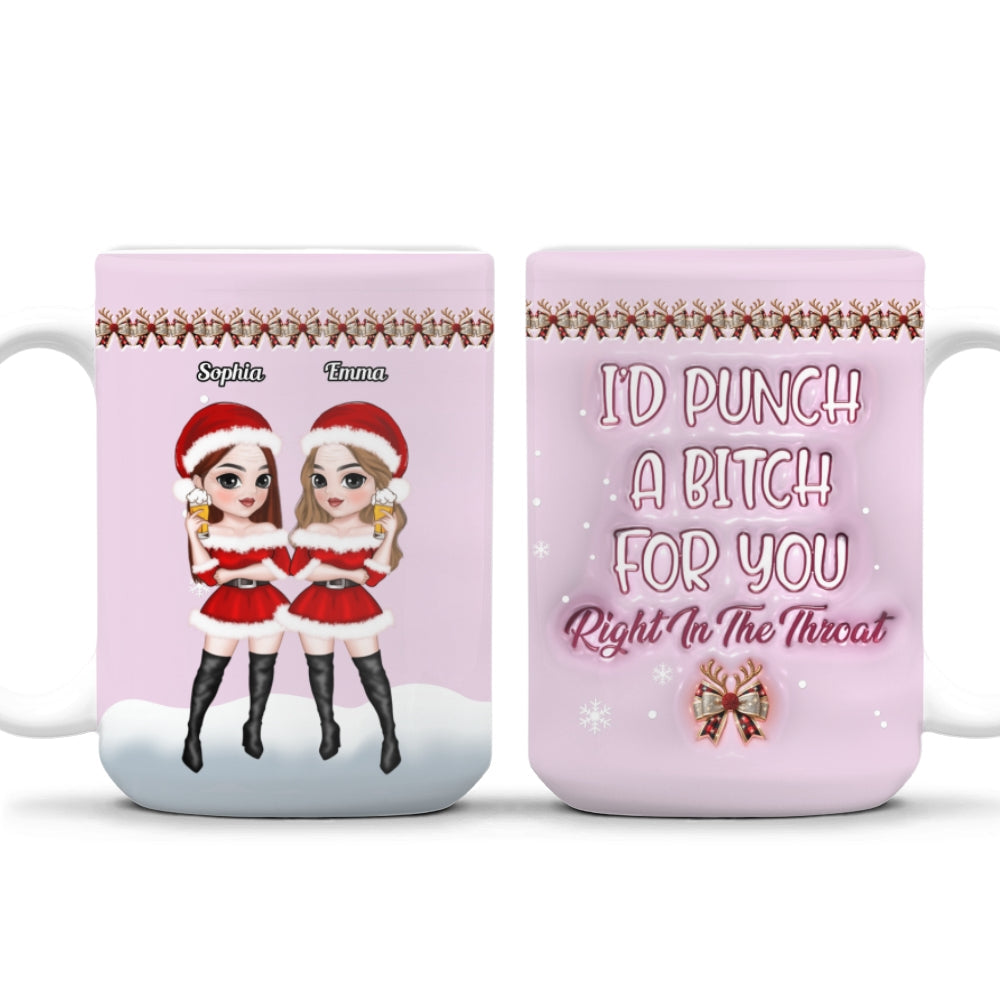 Punch Bitch - Personalized Custom 3D Inflated Effect Mug