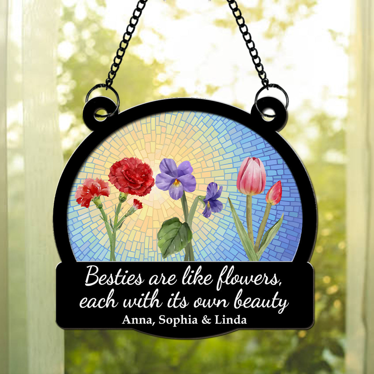 If We Had A Flower - Personalized Custom Suncatcher