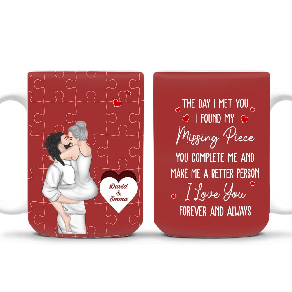 I Found My Missing Piece - Personalized Custom Coffee Mug