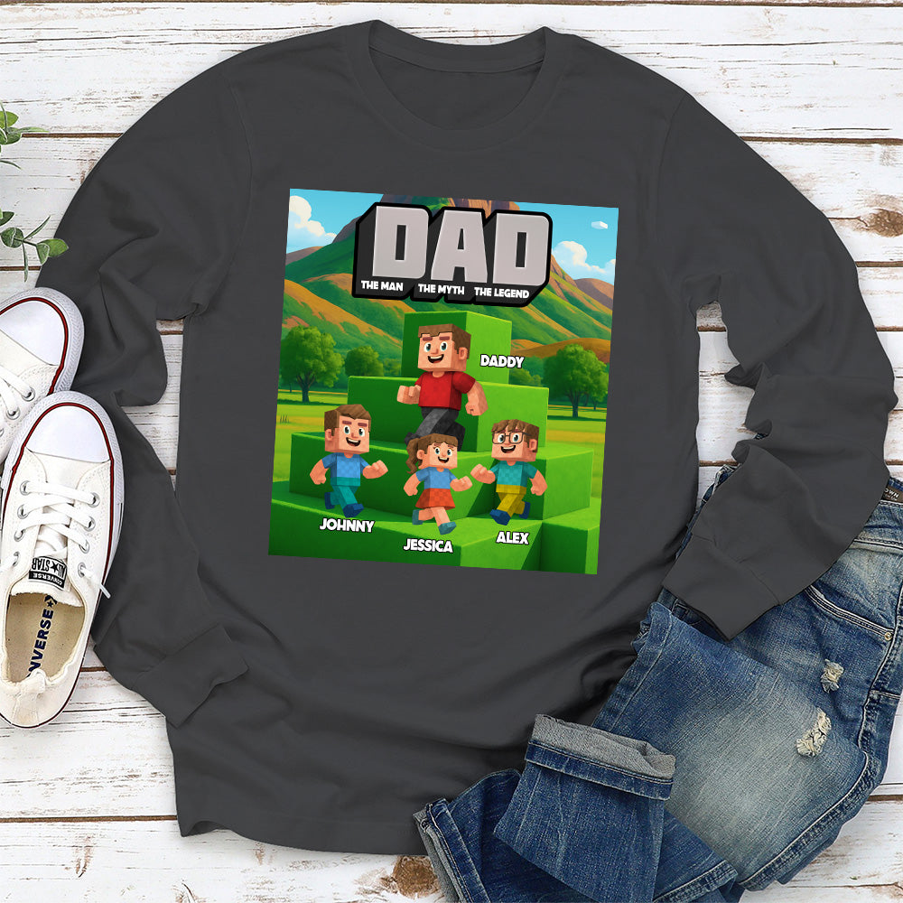 Blocky Dad - Personalized Custom Shirt