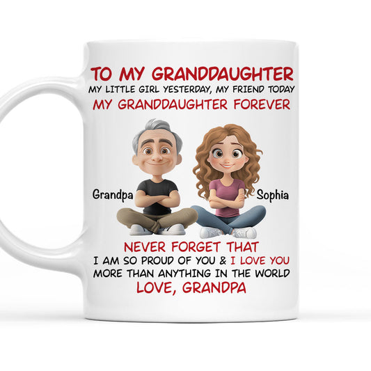 You Are My Little Girl Yesterday - Personalized Custom Coffee Mug