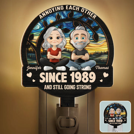 Love You Forever - Personalized Custom Wood And Acrylic Night Light