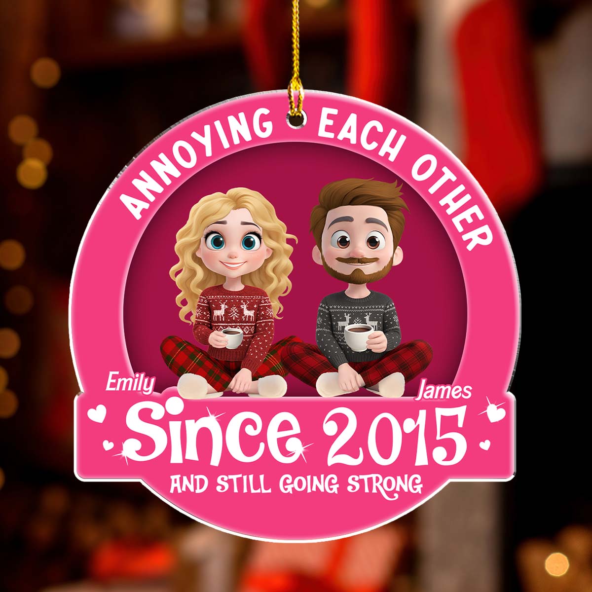 Love You Forever - Personalized Custom Acrylic Ornament