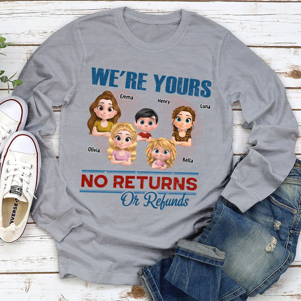 No Returns Or Refunds Kids- Personalized Custom Shirt