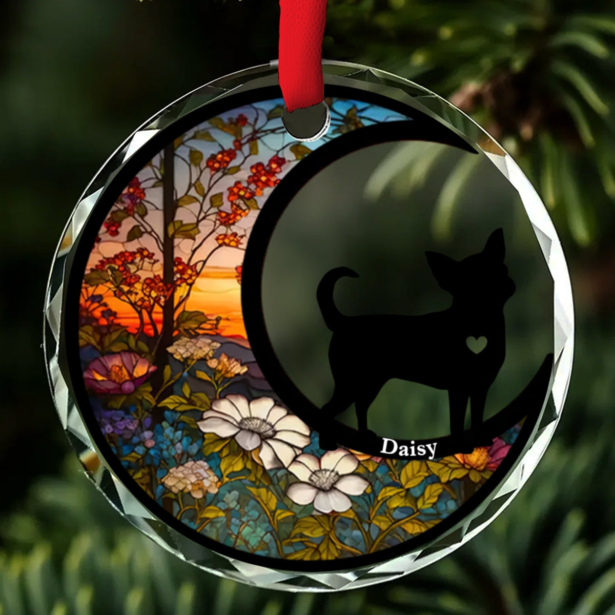 Do Not Cry Because It Is Over - Personalized Custom Glass Ornament