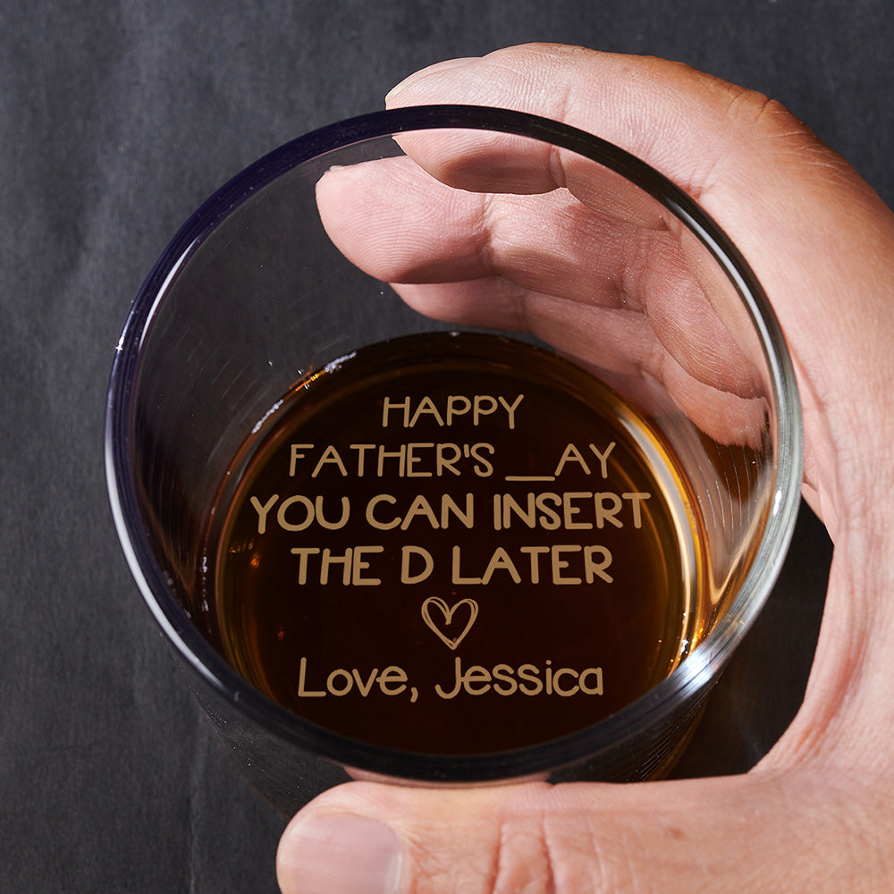 For My Husband - Personalized Custom Engraved Whiskey Glass