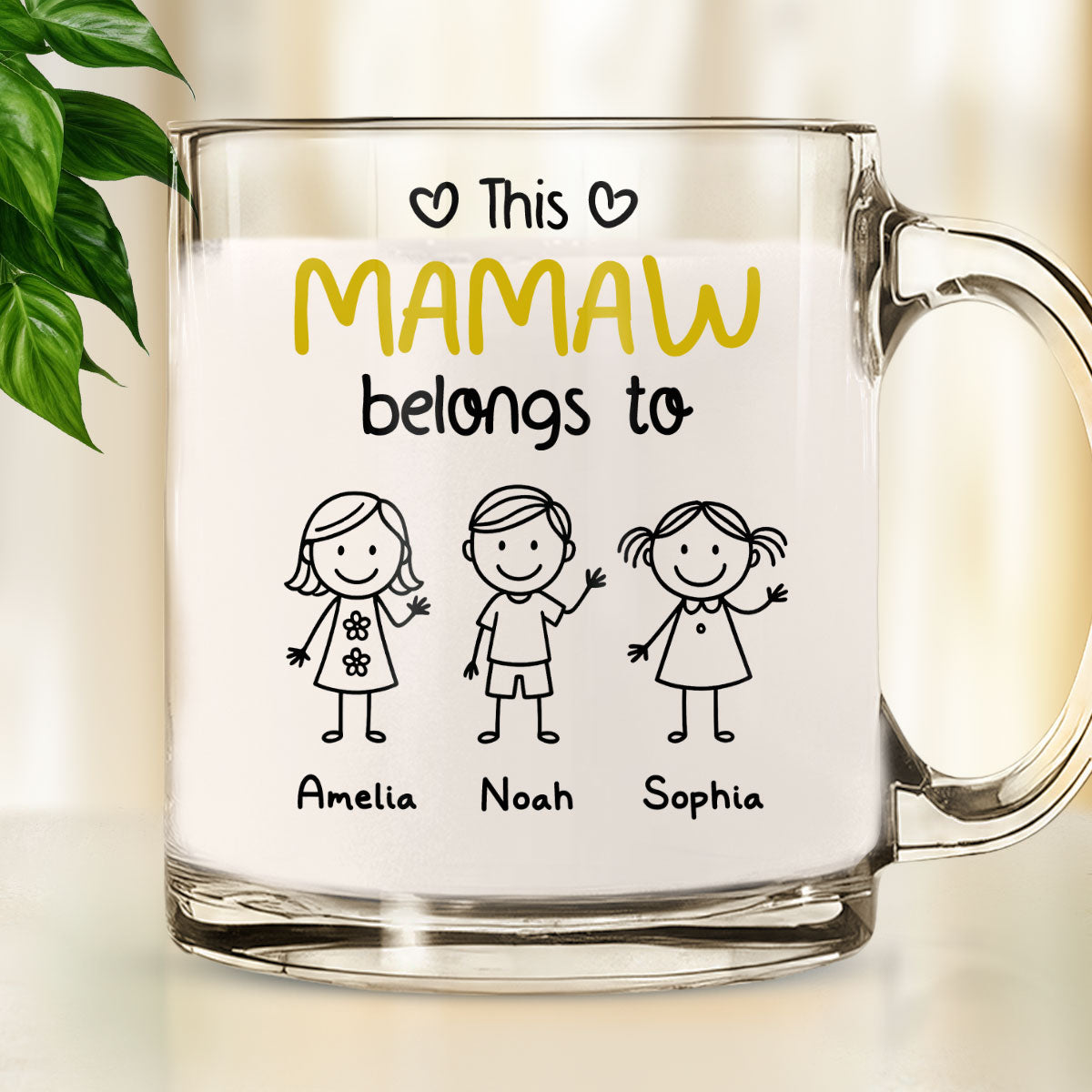 This Special Grandma Belongs To - Personalized Custom Glass Mug