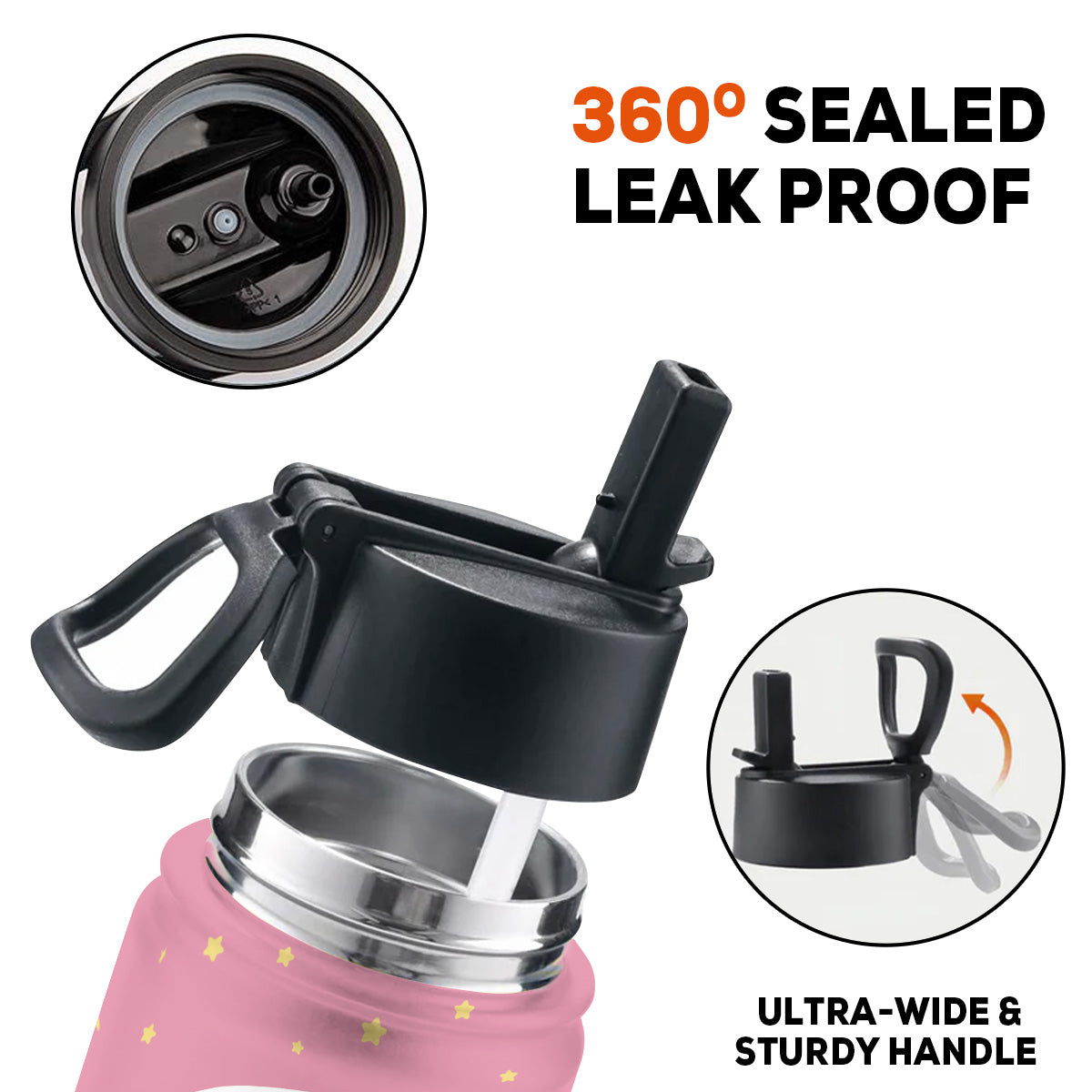 Cute Forest Animal - Personalized Custom Kids Water Bottle