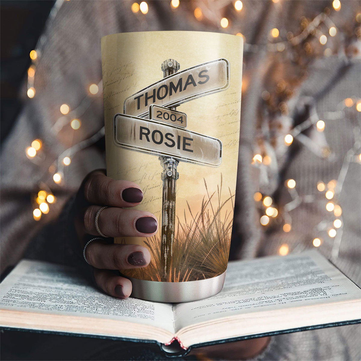 Our Road Of Love - Personalized Custom Tumbler