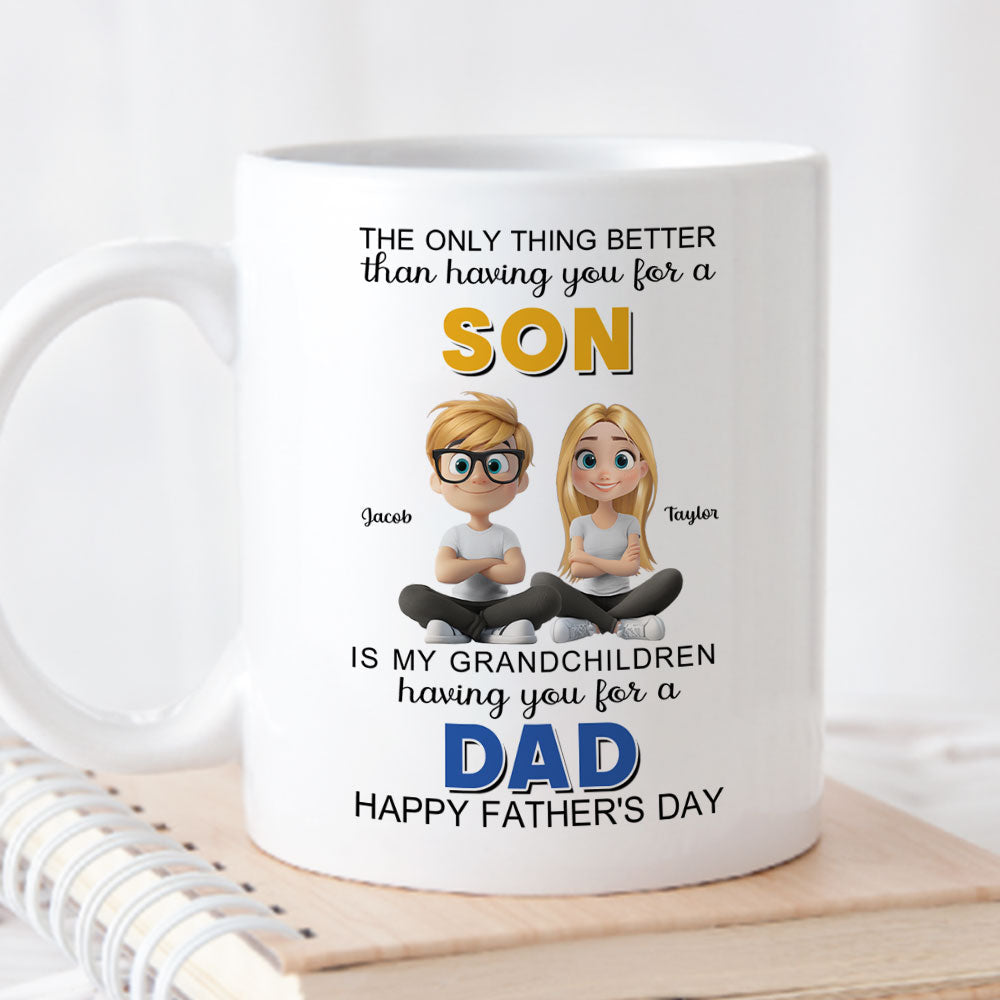 From Son To Mom Forever And Always - Personalized Custom Coffee Mug