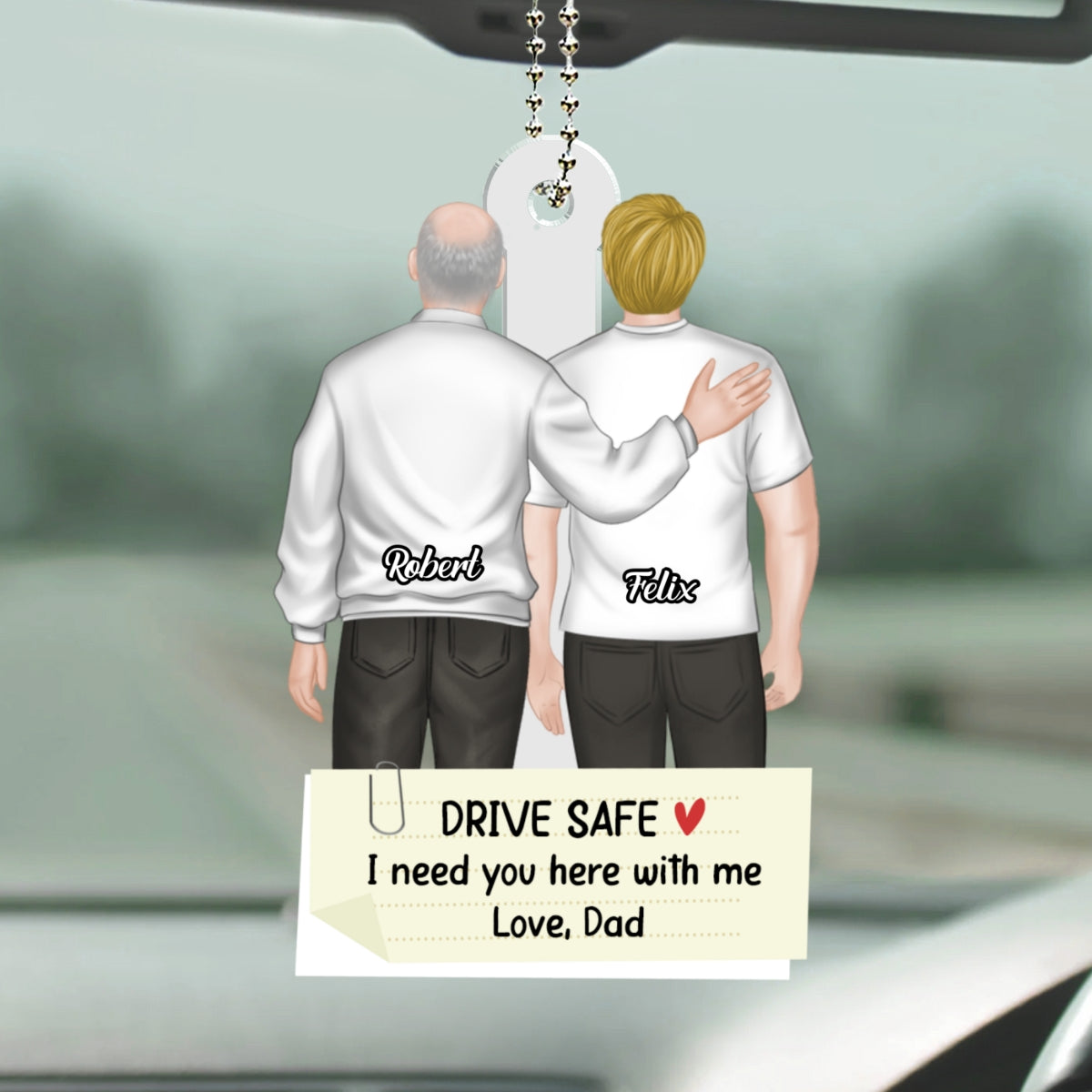 I Need You Here - Personalized Custom Car Ornament