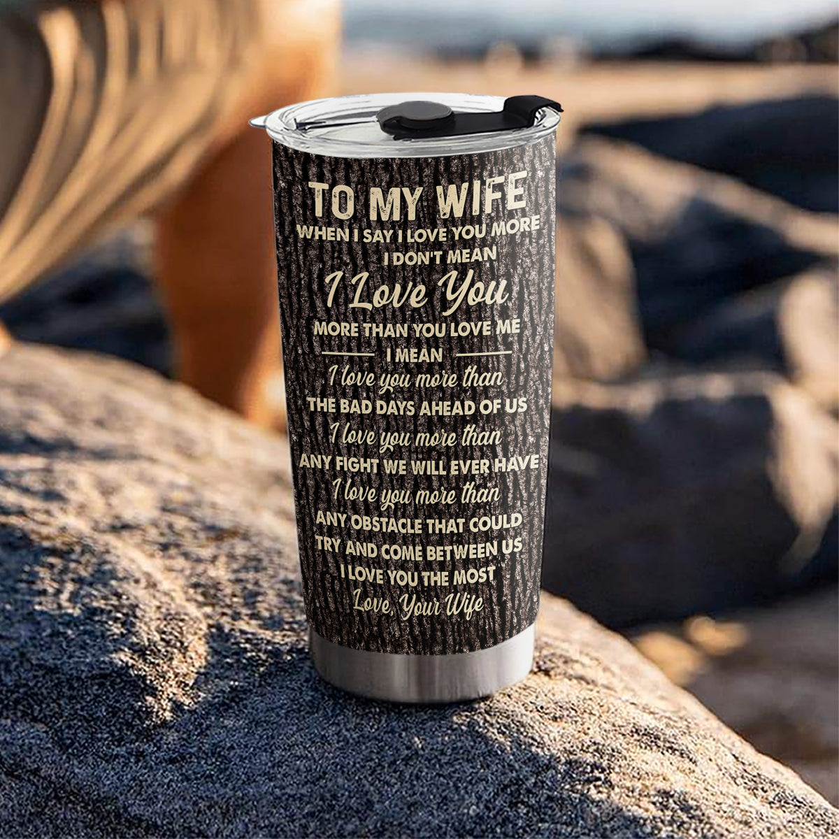 To My Wife - Personalized Custom Tumbler