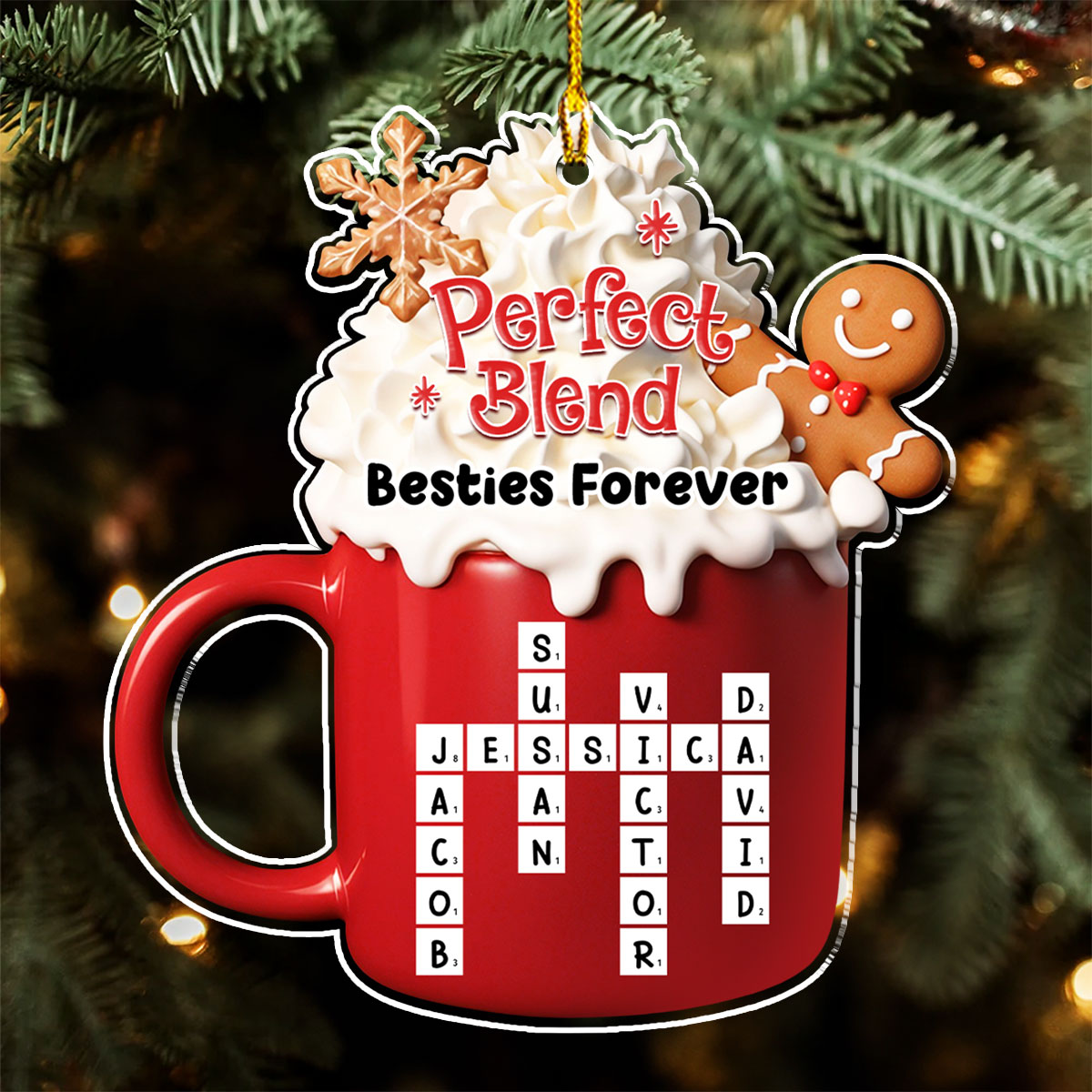 Perfect Hot Cocoa - Personalized Custom Acrylic Ornament