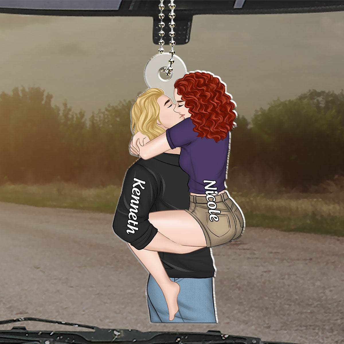 I Found My Missing Piece - Personalized Custom Car Ornament