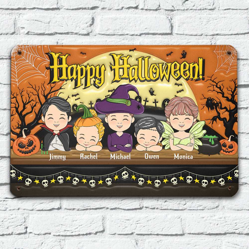 On Hallow Day - Personalized Custom 3D Inflated Effect Metal Sign