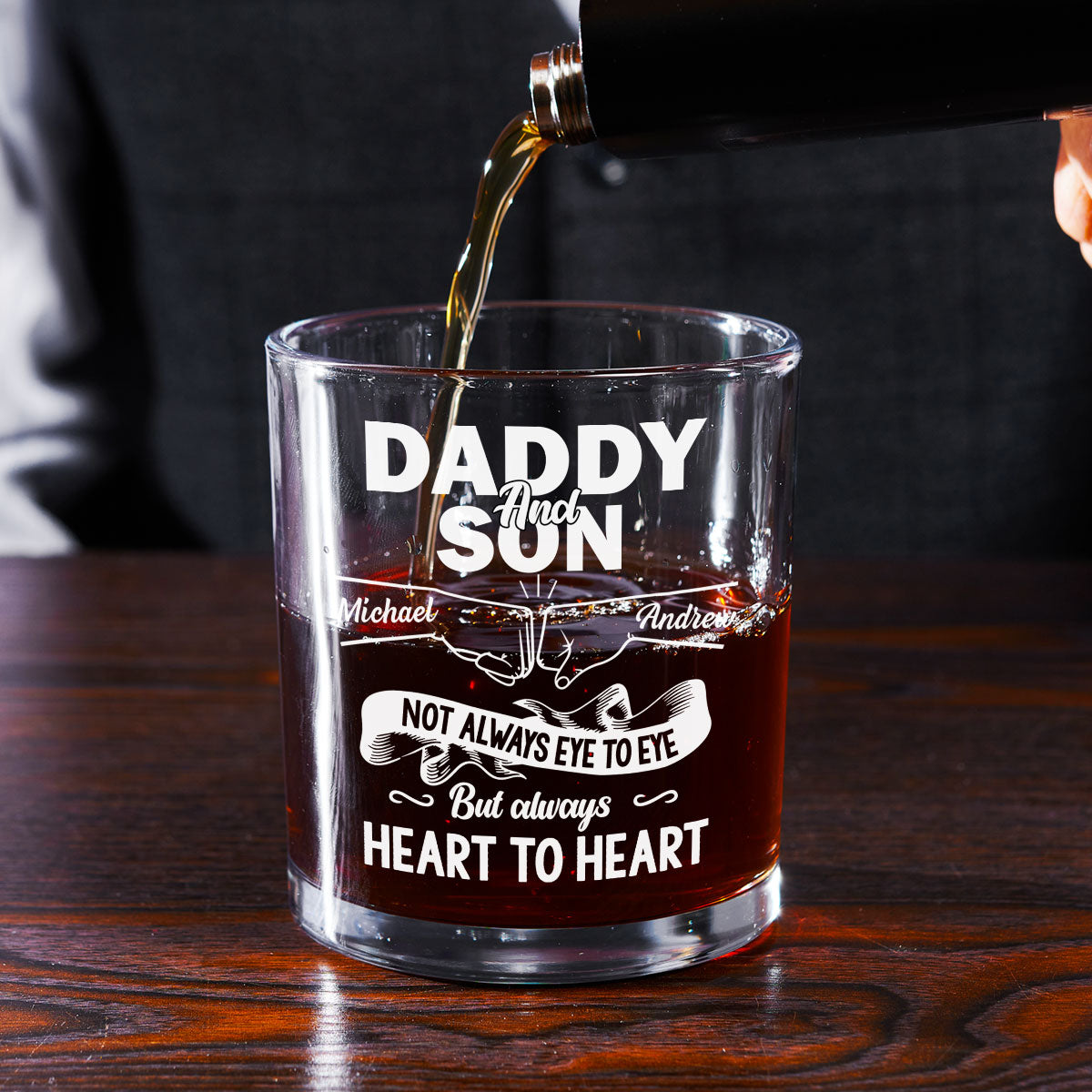 You Are The Best - Personalized Custom Whiskey Glass