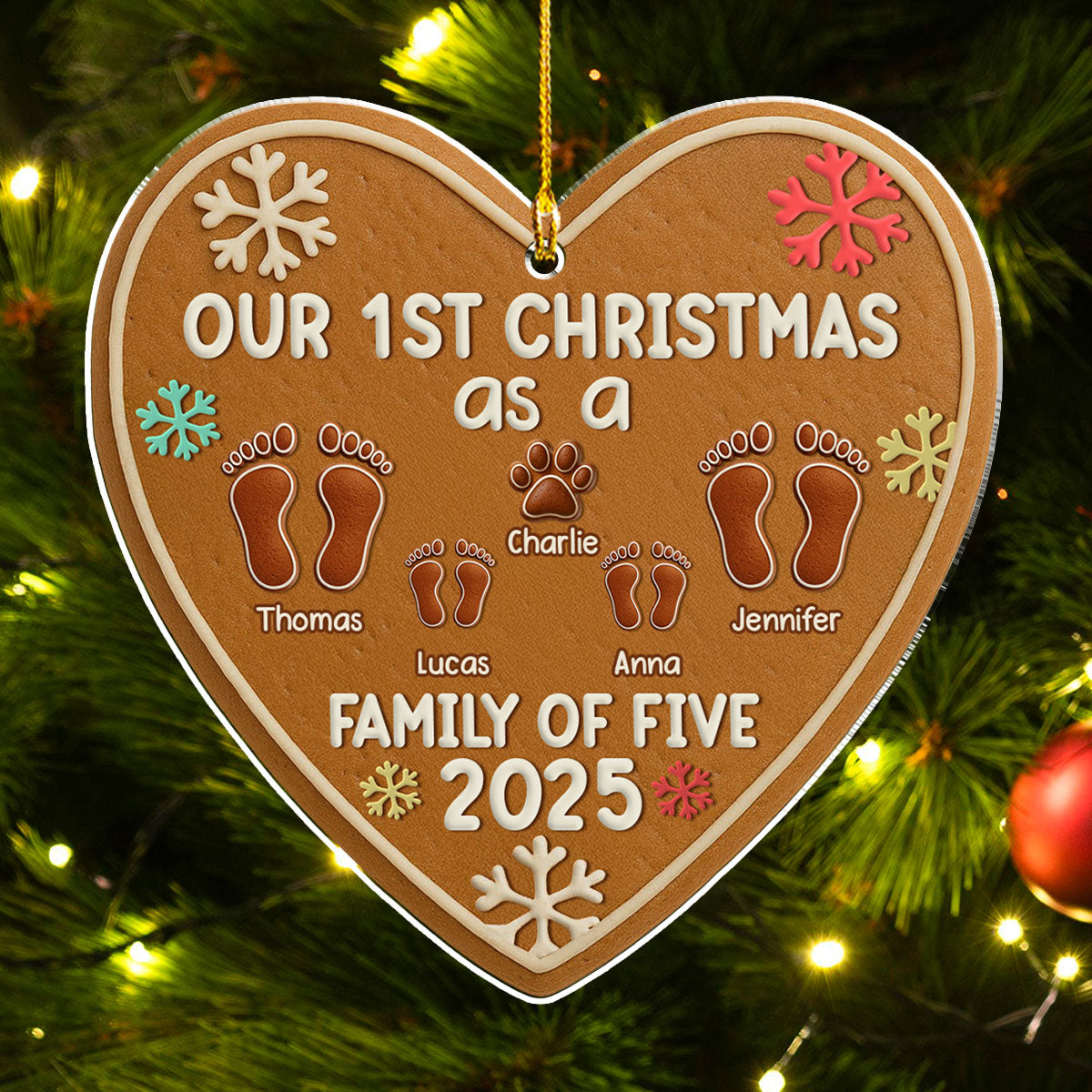 First Year Of Our Family - Personalized Custom Acrylic Ornament