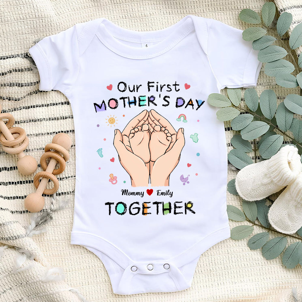 Our 1st Mothers Day - Personalized Custom Onesie