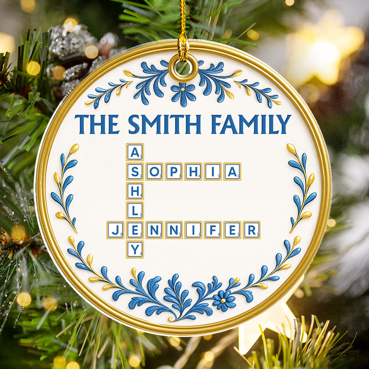 Lovely Family - Personalized Custom Acrylic Ornament