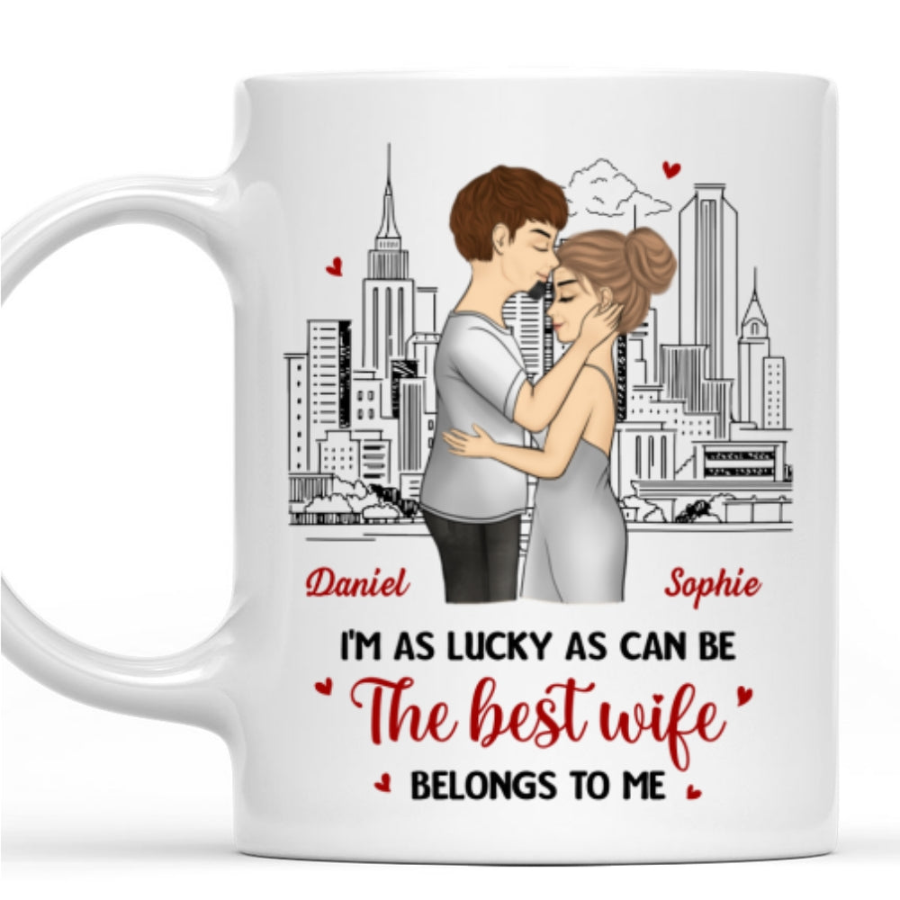 As Lucky As Can Be - Personalized Custom Coffee Mug