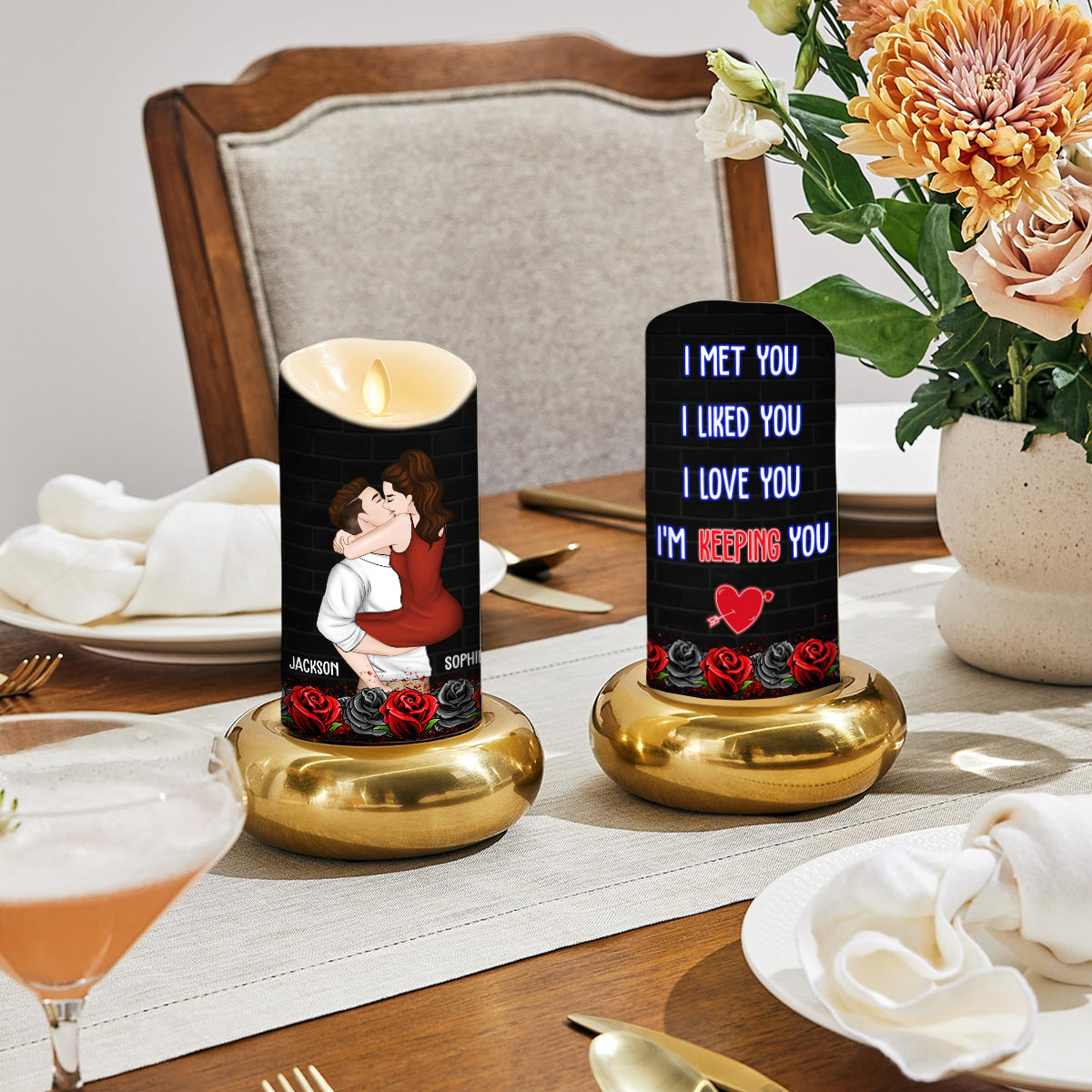 I Am Yours Forever - Personalized Custom LED Candle