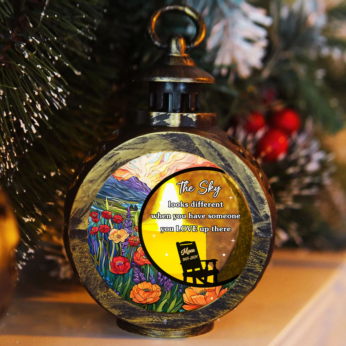 The Sky - Personalized Custom Christmas Lantern