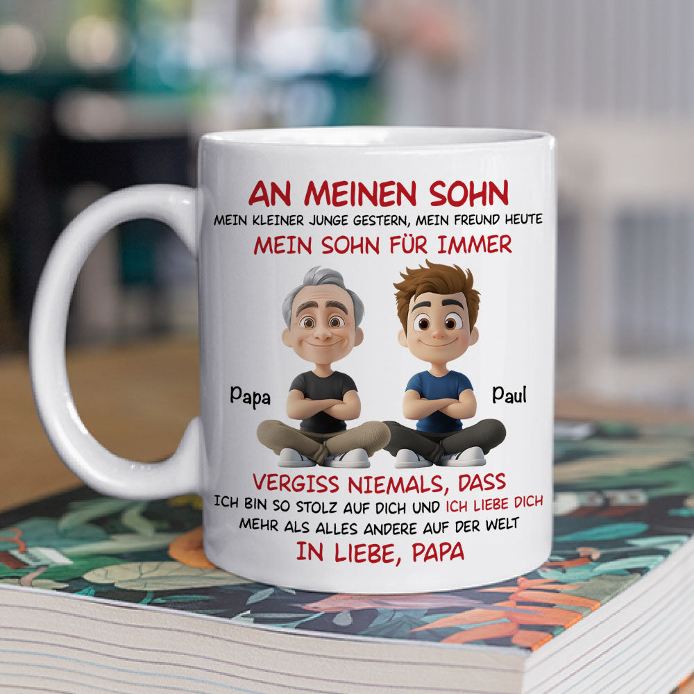 Mein Sohn Für Immer - Personalisierte Tasse
