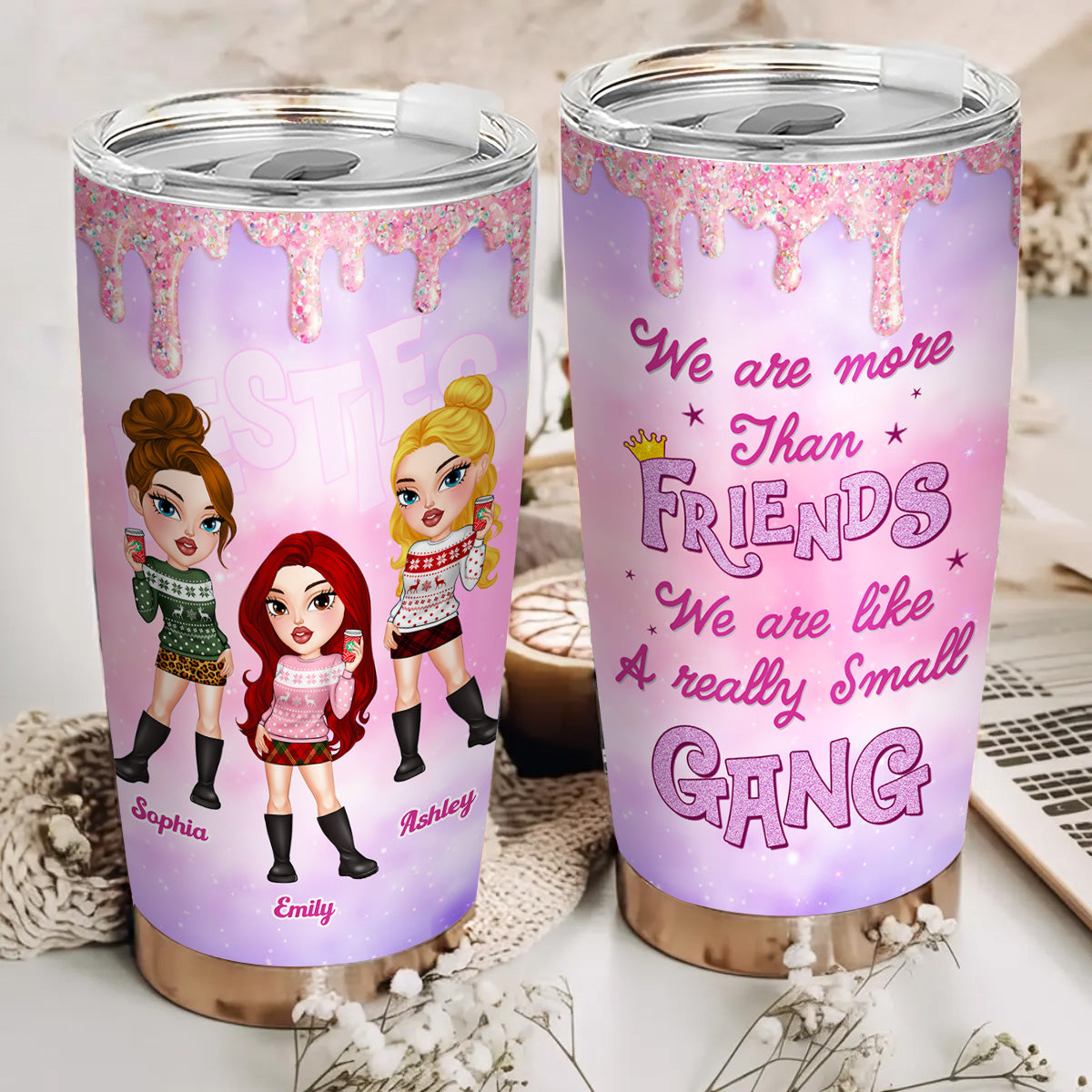 We Are Like A Really Small Gang - Personalized Custom Tumbler 