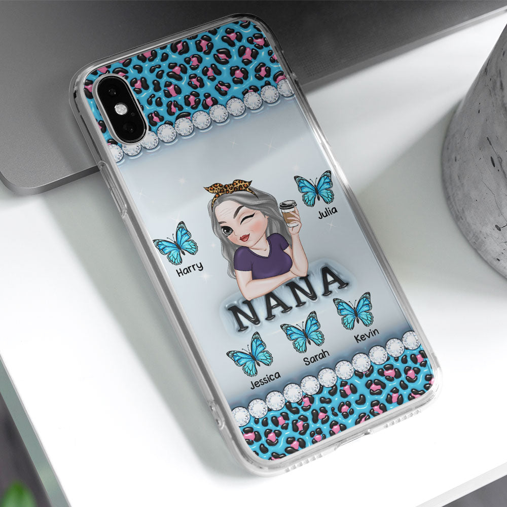 Grandma And Kids - Personalized Custom 3D Inflated Effect Phone Case