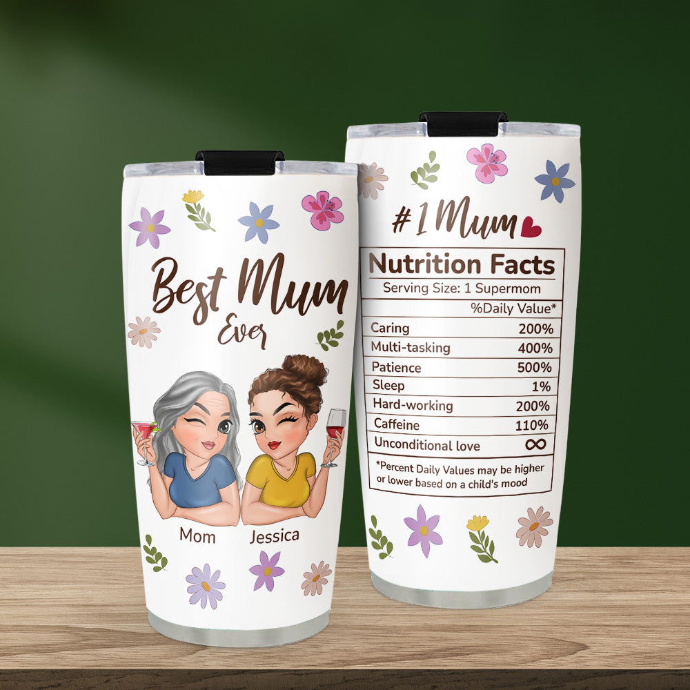 Nutrition Facts - Personalized Custom Tumbler