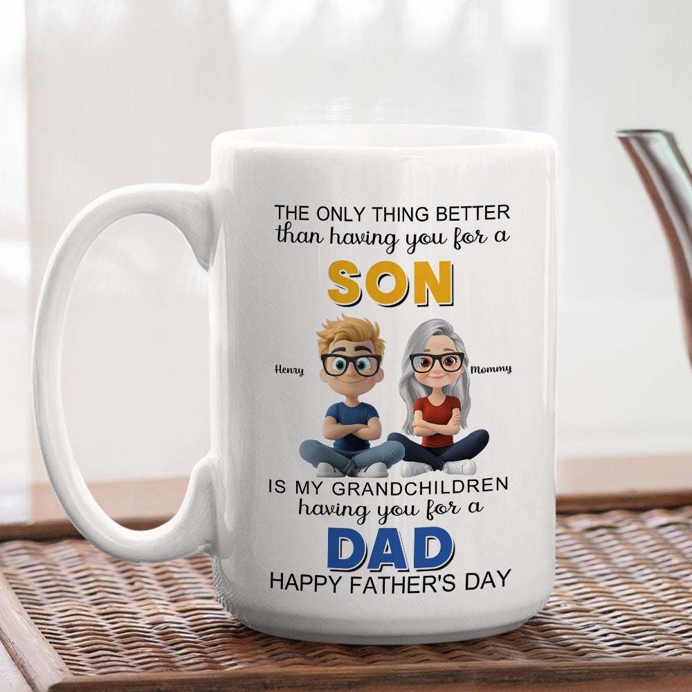 From Son To Mom Forever And Always - Personalized Custom Coffee Mug
