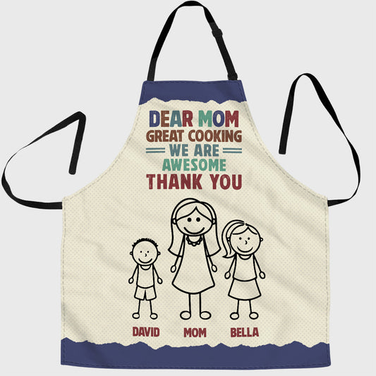 Great Cooking Mom - Personalized Custom Apron