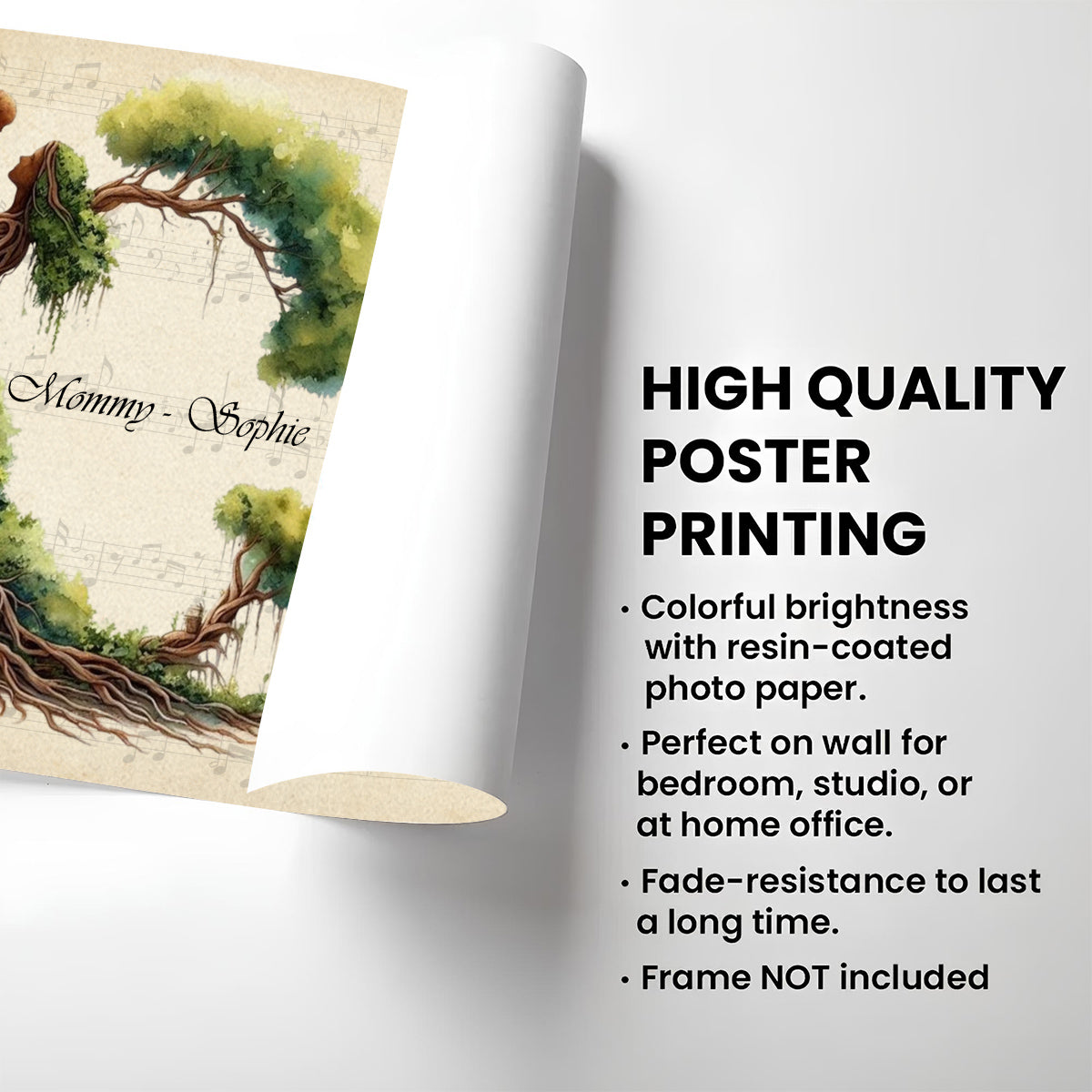 Mom Tree - Personalized Custom Poster