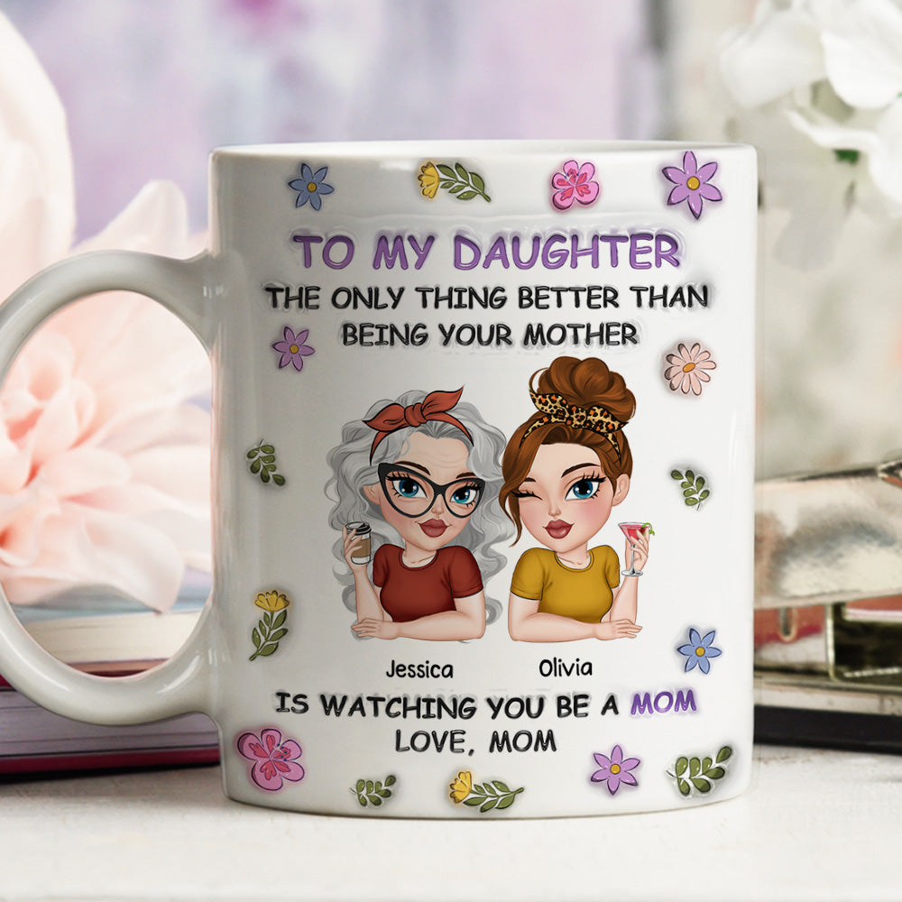 A Love Of Mother - Personalized Custom 3D Inflated Effect Mug