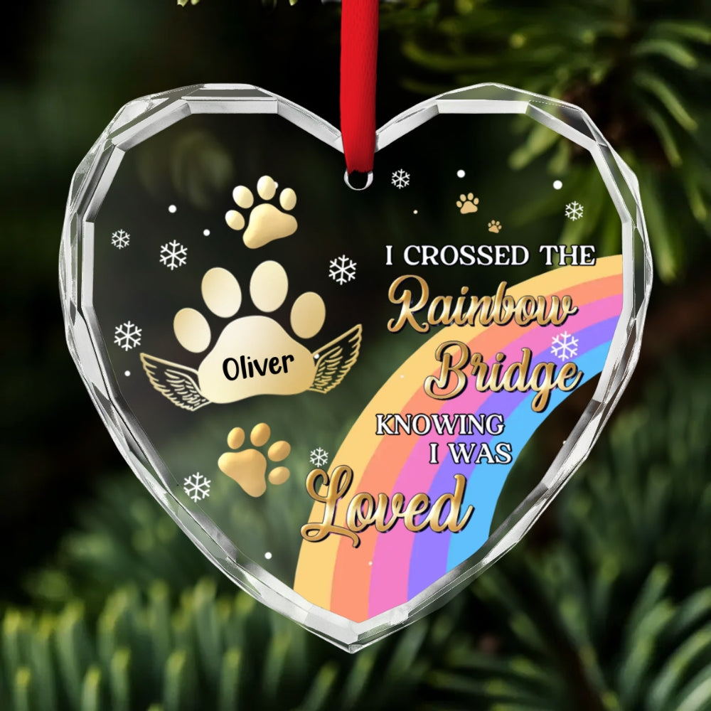 I Was Loved - Personalized Custom Glass Ornament