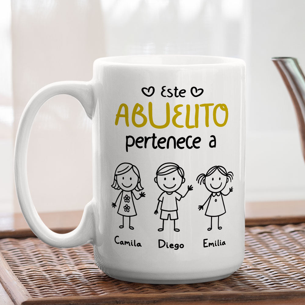 El Mejor Abuelo Del Mundo - Taza Personalizada de Café