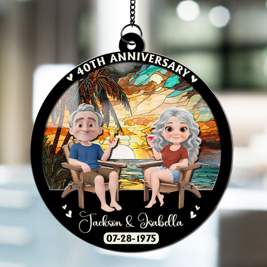 Love Last Forever - Personalized Custom Suncatcher